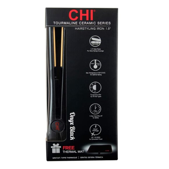Classic Tourmaline Ceramic Hairstyling Iron 1 1/2